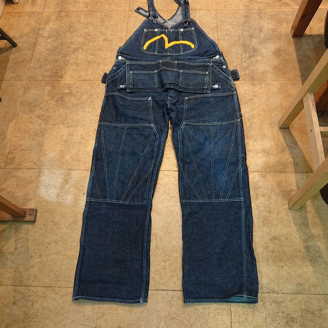 エヴィスEVISU オーバーオール 大黒ペイント