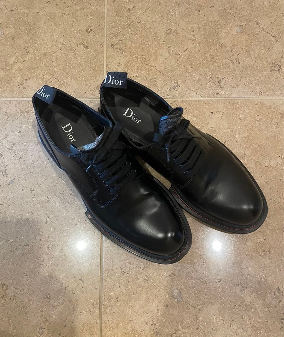 Dior ブラック レースアップ シューズ