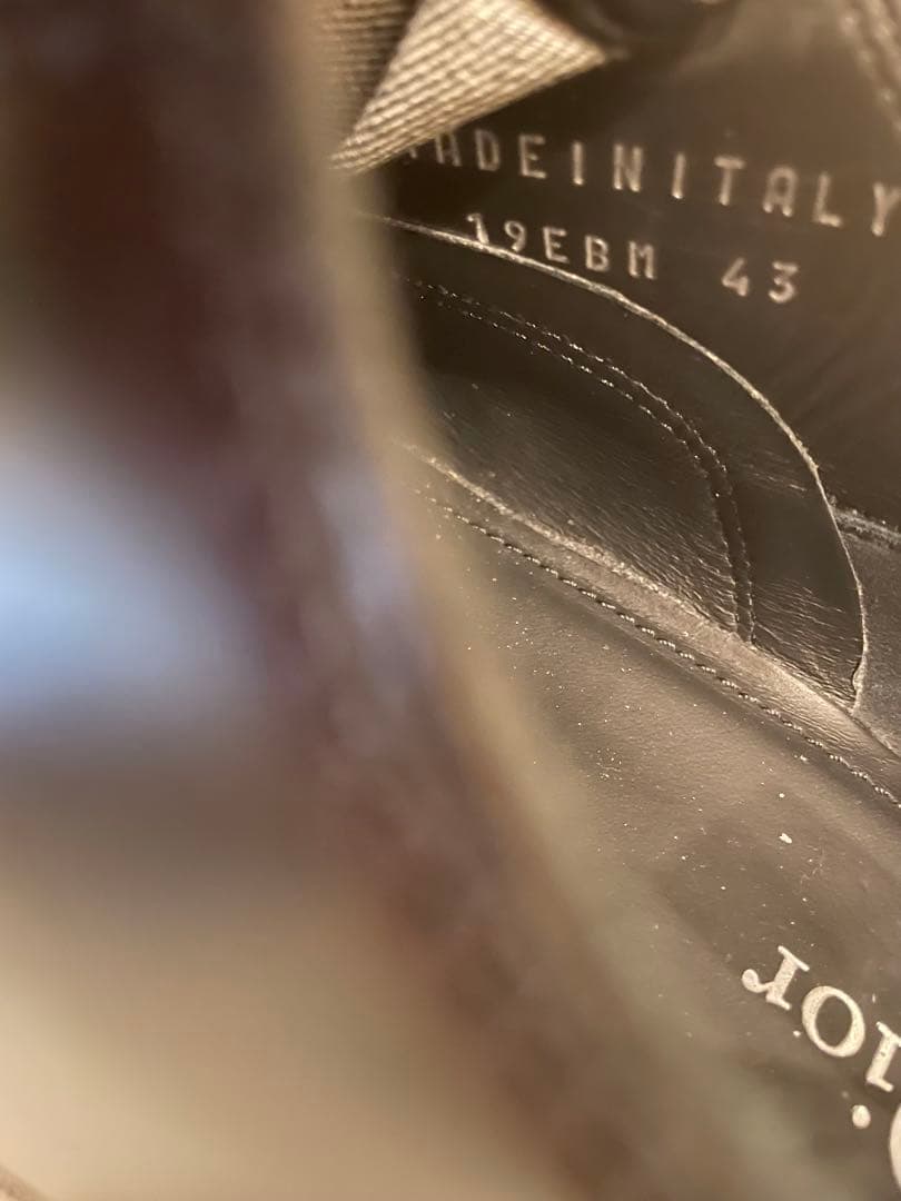 Dior ブラック レースアップ シューズ