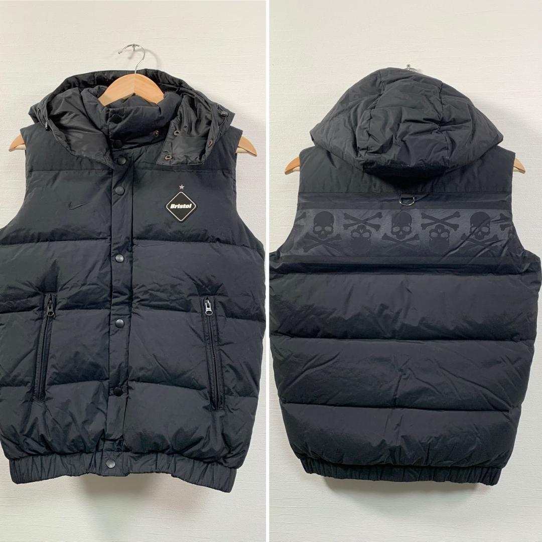 マスターマインド×FCRB NIKE ジャガードスカル ダウンベスト S