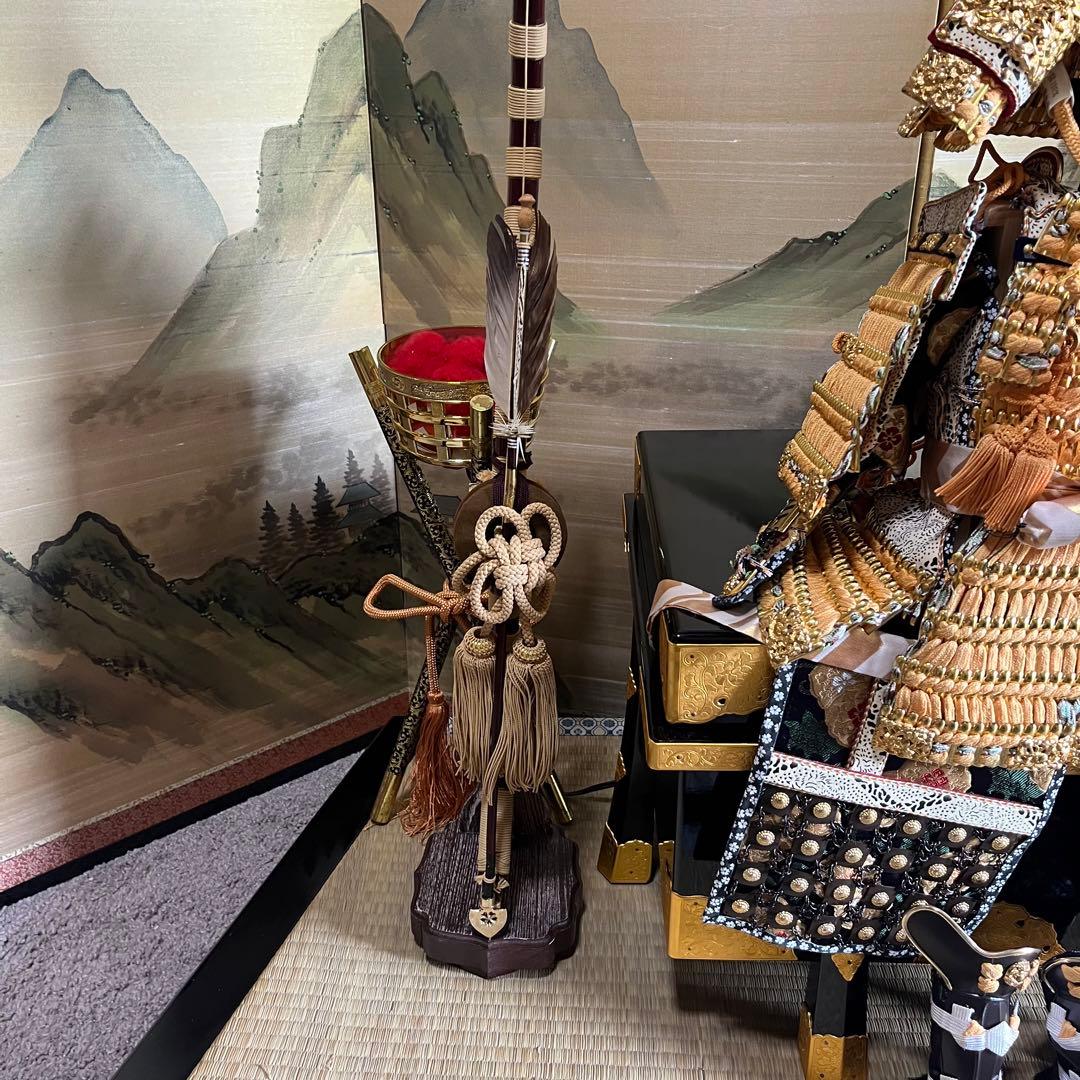 高級品　本金箔正絹織之大鎧　伝統工芸