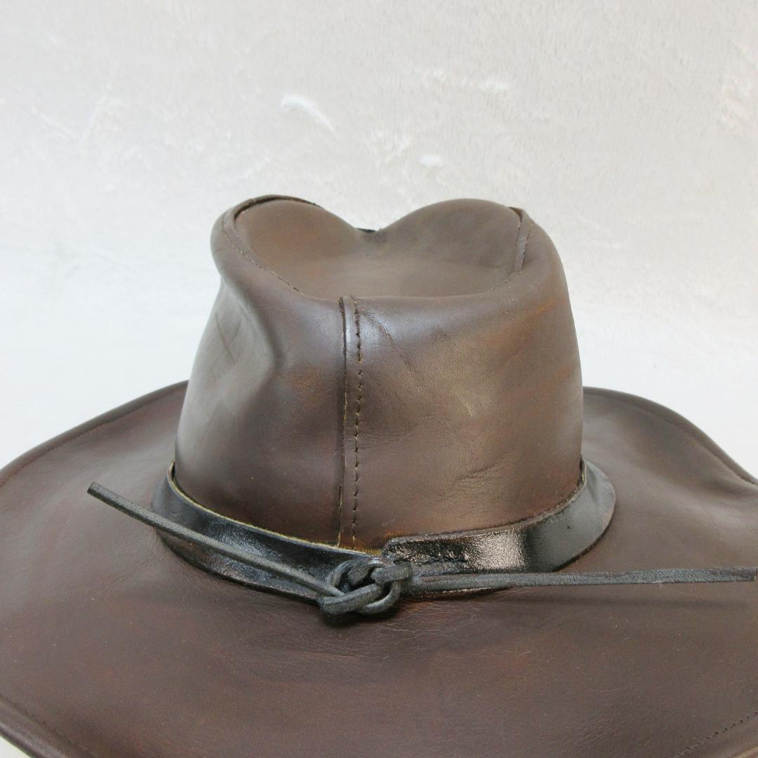 ✨米国製/メタルコンチョ付✨ HENSHEL 本革 カウボーイハット Mサイズ