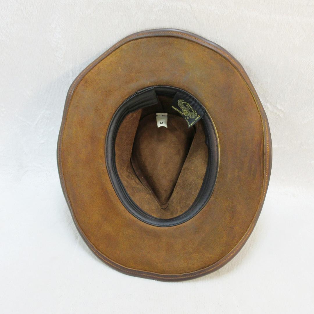 ✨米国製/メタルコンチョ付✨ HENSHEL 本革 カウボーイハット Mサイズ