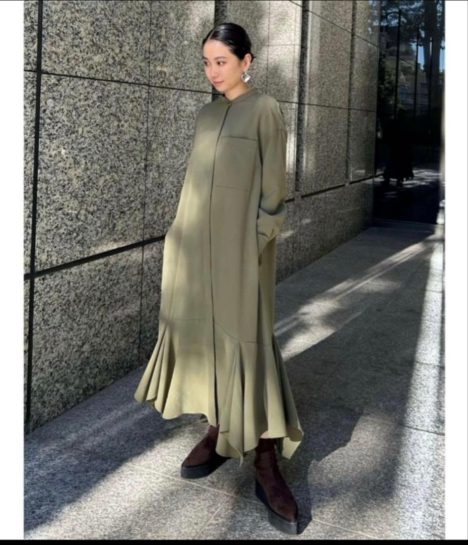 ADOREコンパクト2WAYワンピース ワンピース・ドレス カーキグリーン