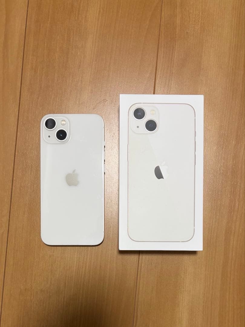 iPhone13 128G スターライト　SIMフリー　ケーブル付