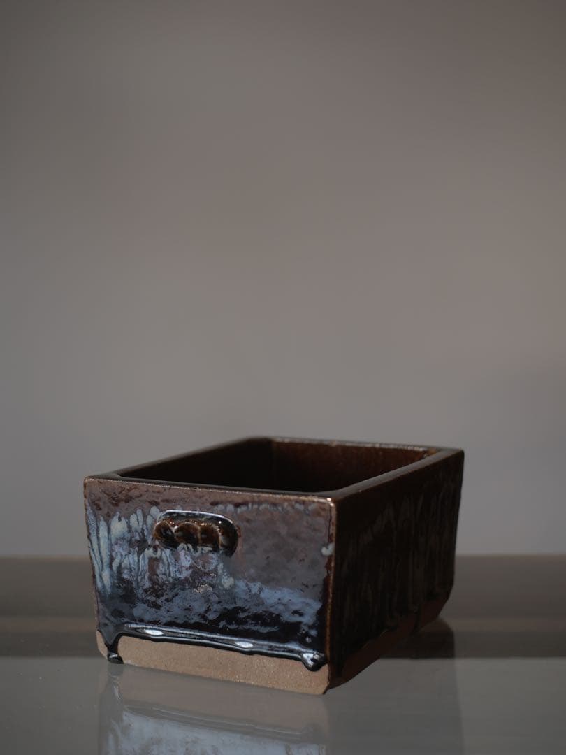 会津本郷焼 にしん鉢 民藝 ニシン鉢 角鉢 陶器 陶芸 焼物 古家具 古物