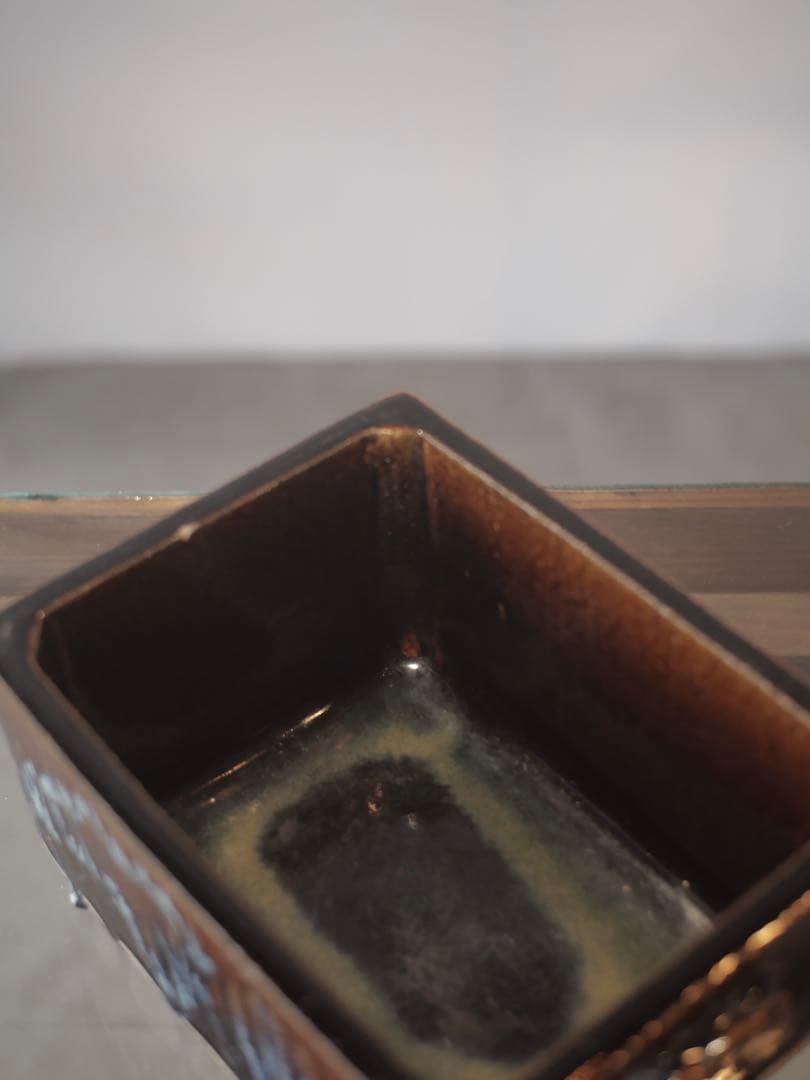 会津本郷焼 にしん鉢 民藝 ニシン鉢 角鉢 陶器 陶芸 焼物 古家具 古物