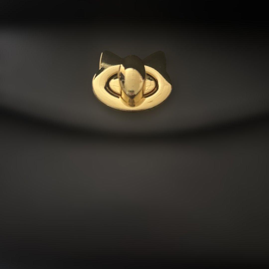 フィロソフィー猫牛革長財布ブラック新品金具金