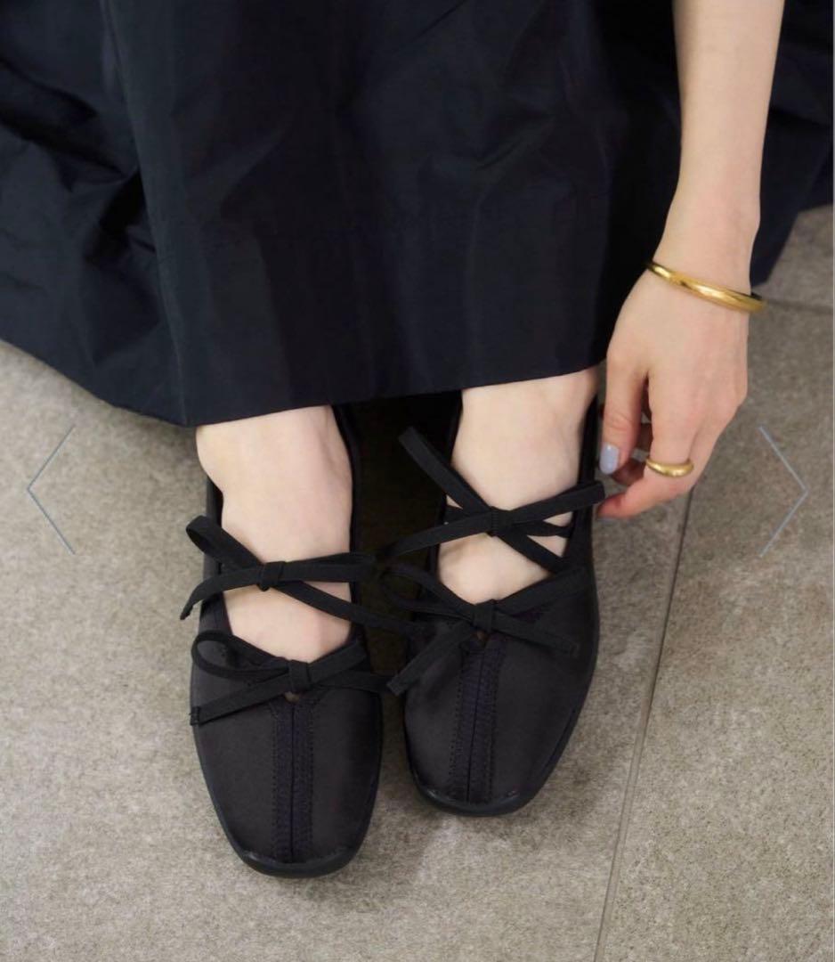 最終値下げ Le Talon Lダブルリボンバレリーナ 23cm