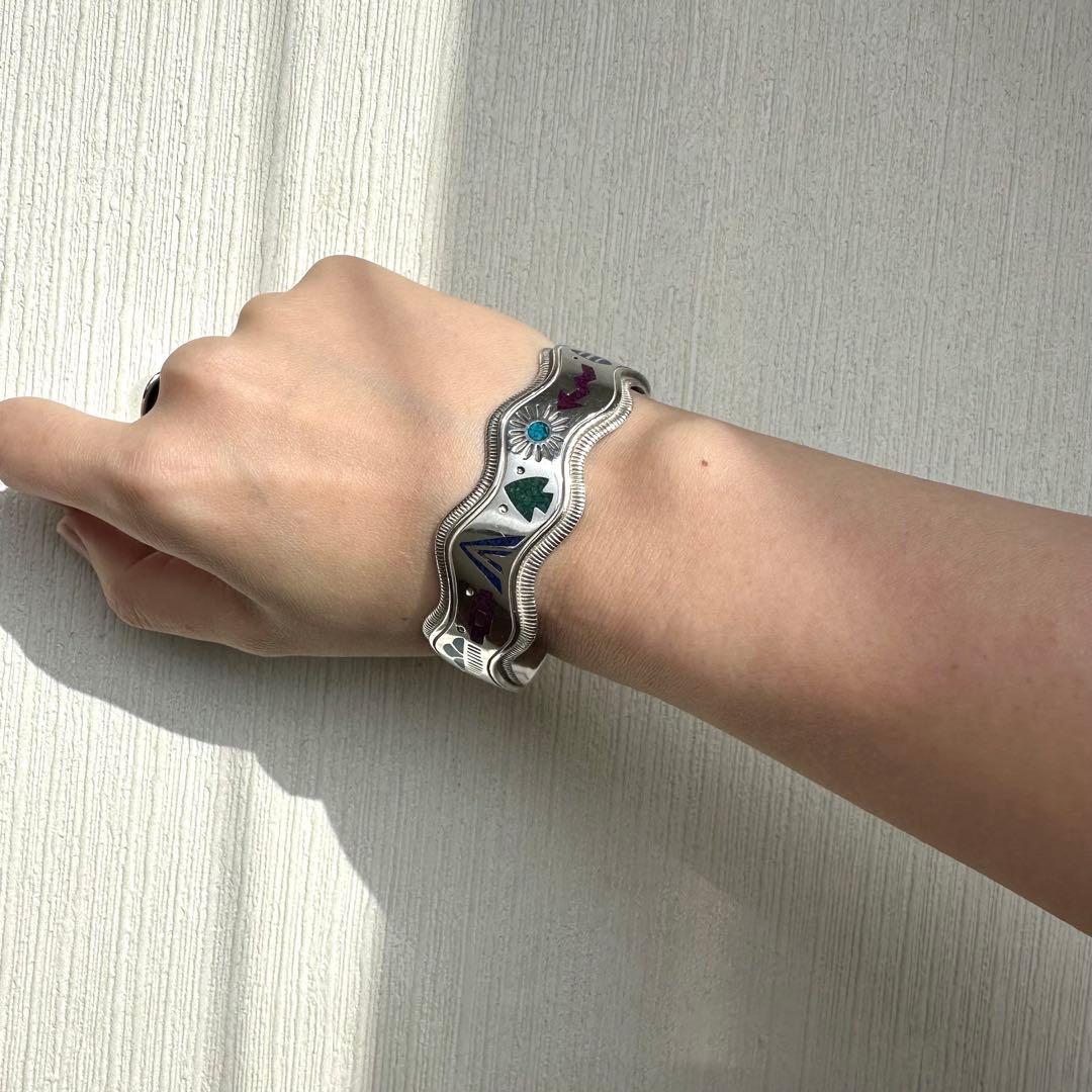 ヴィンテージ！Silver Zuni Style Bangle ブレスレット