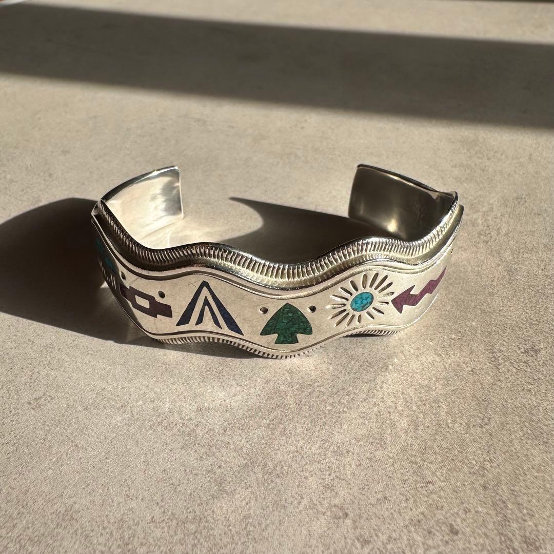 ヴィンテージ！Silver Zuni Style Bangle ブレスレット
