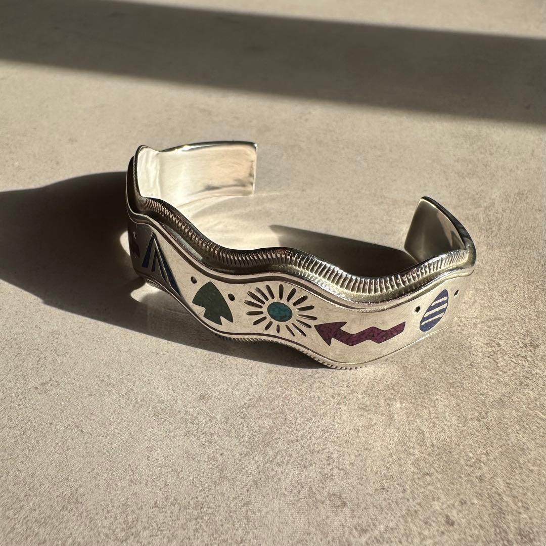 ヴィンテージ！Silver Zuni Style Bangle ブレスレット