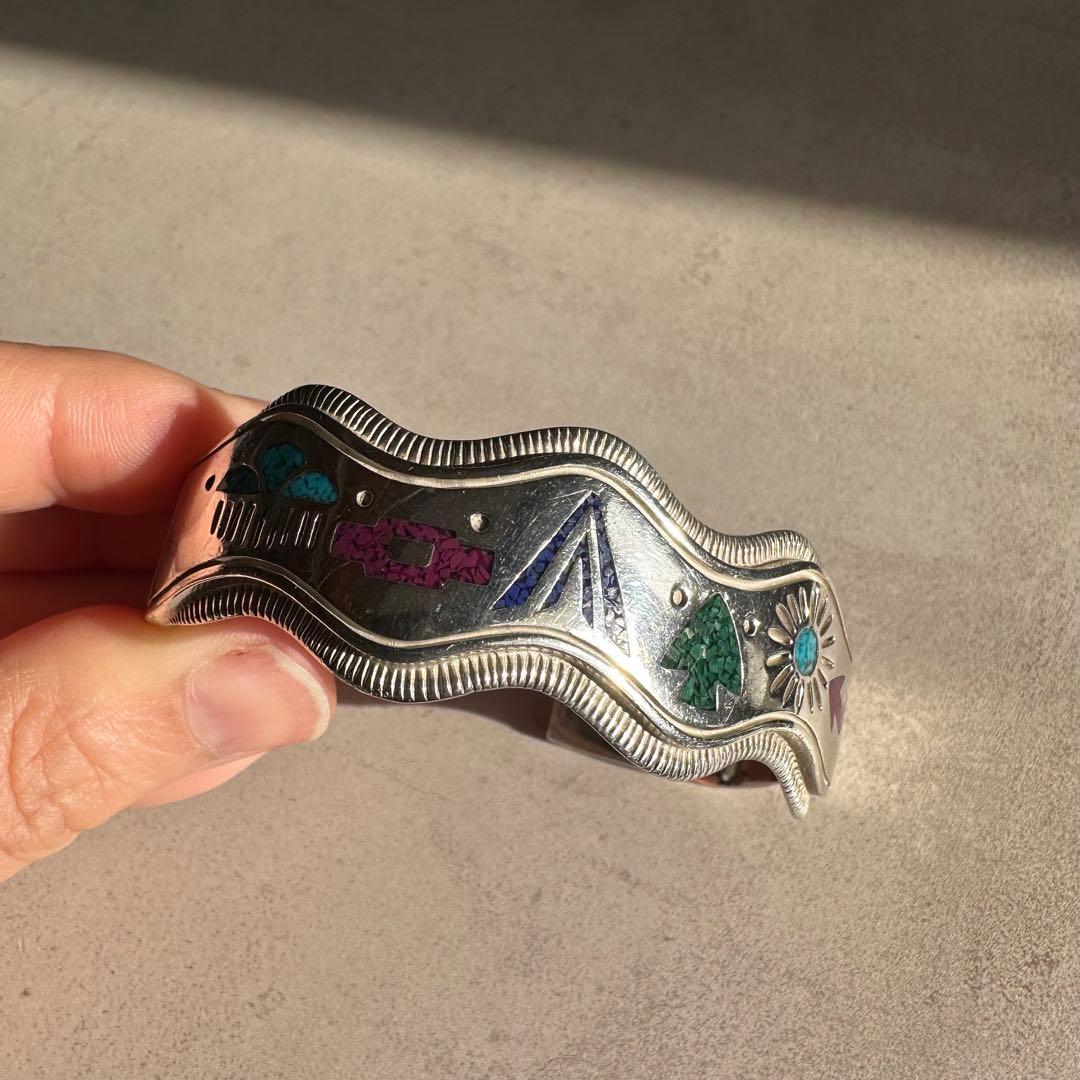 ヴィンテージ！Silver Zuni Style Bangle ブレスレット