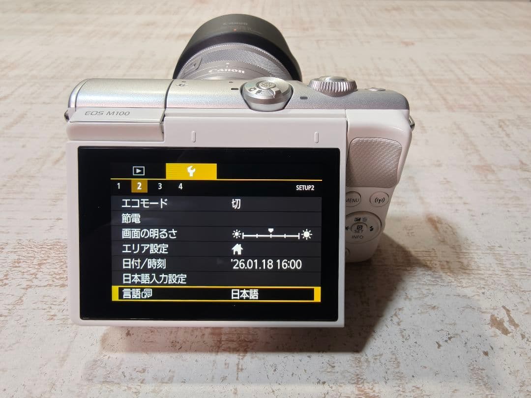 Canon EOS M10 ミラーレスカメラ ホワイト