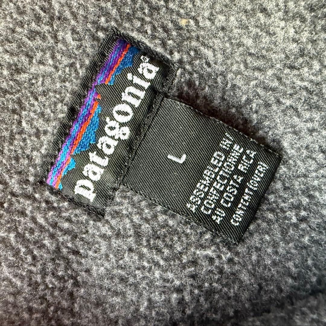 90s patagonia シェルドシンチラ ベスト 雪なしタグ　スナップT L
