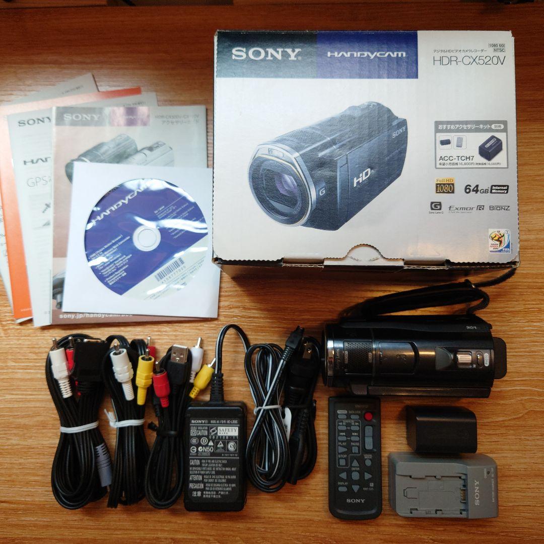 a*s様 SONY HDR-CX520V ハンディカム 本体 予備バッテリー付き