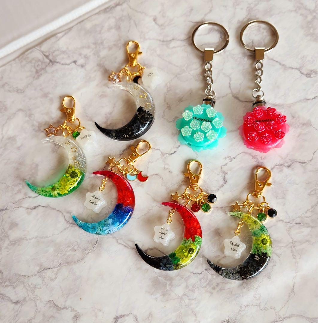 乙女座　スタジアムペンライト風キーホルダー　７点