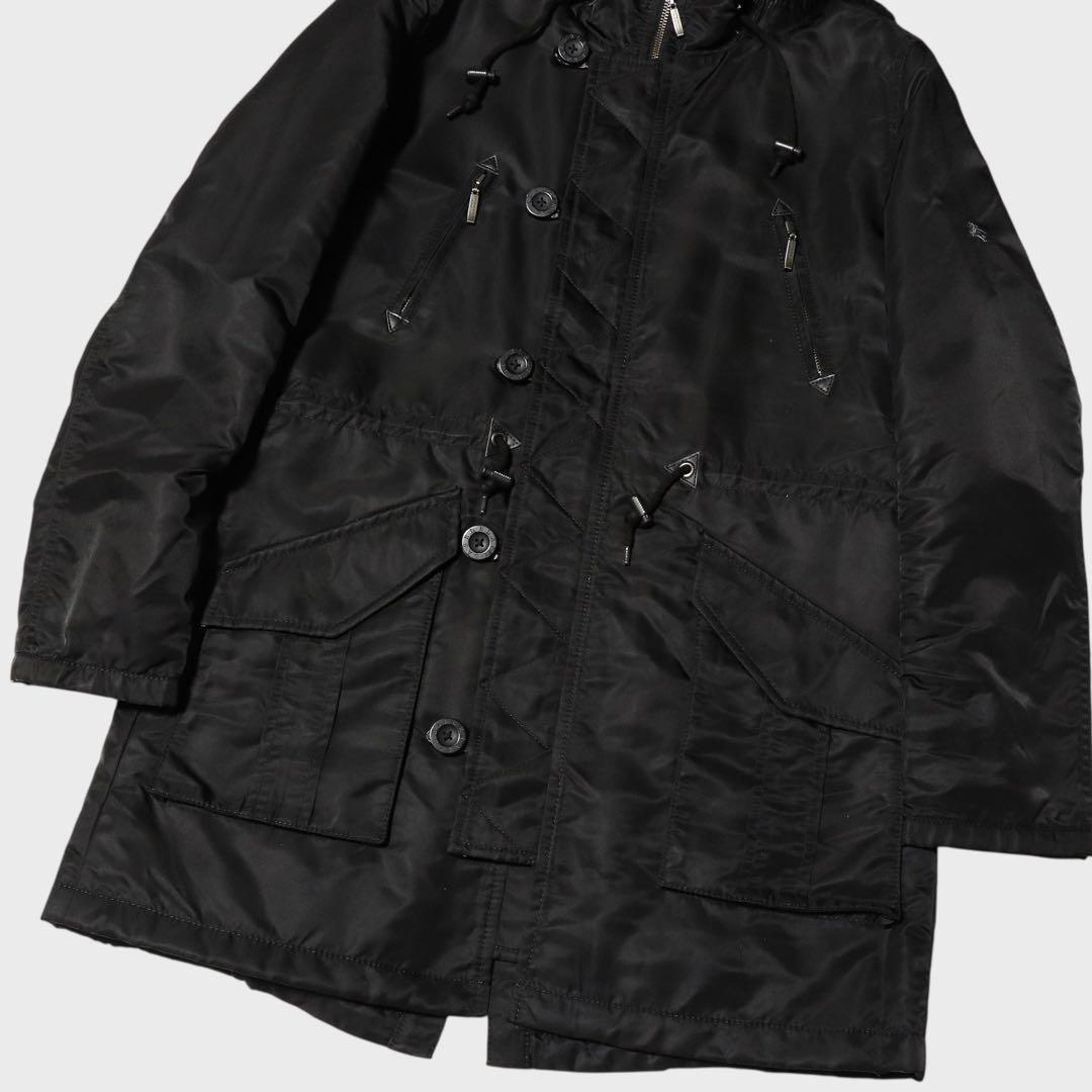 未使用級★L★バーバリーブラックレーベル★モッズコート★BURBERRY★中綿