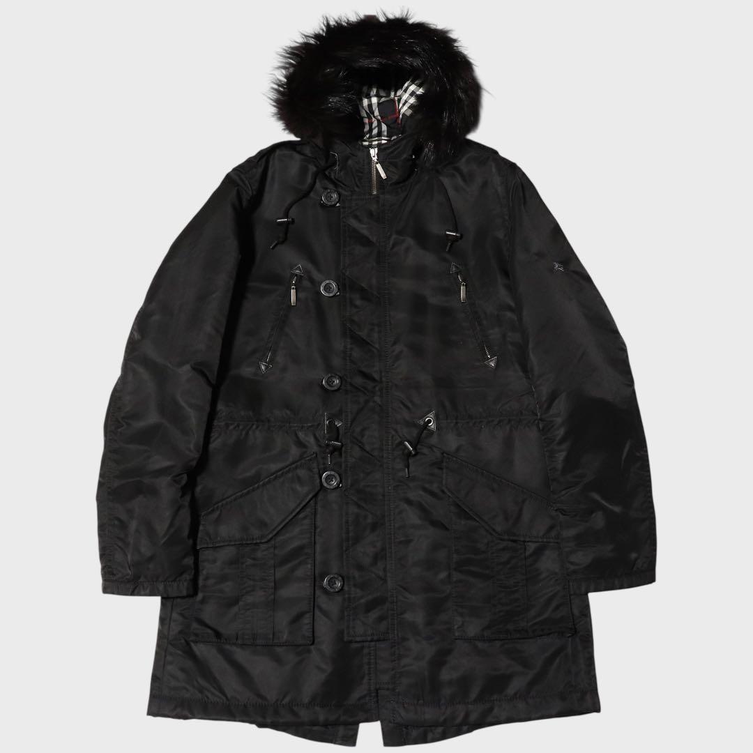 未使用級★L★バーバリーブラックレーベル★モッズコート★BURBERRY★中綿