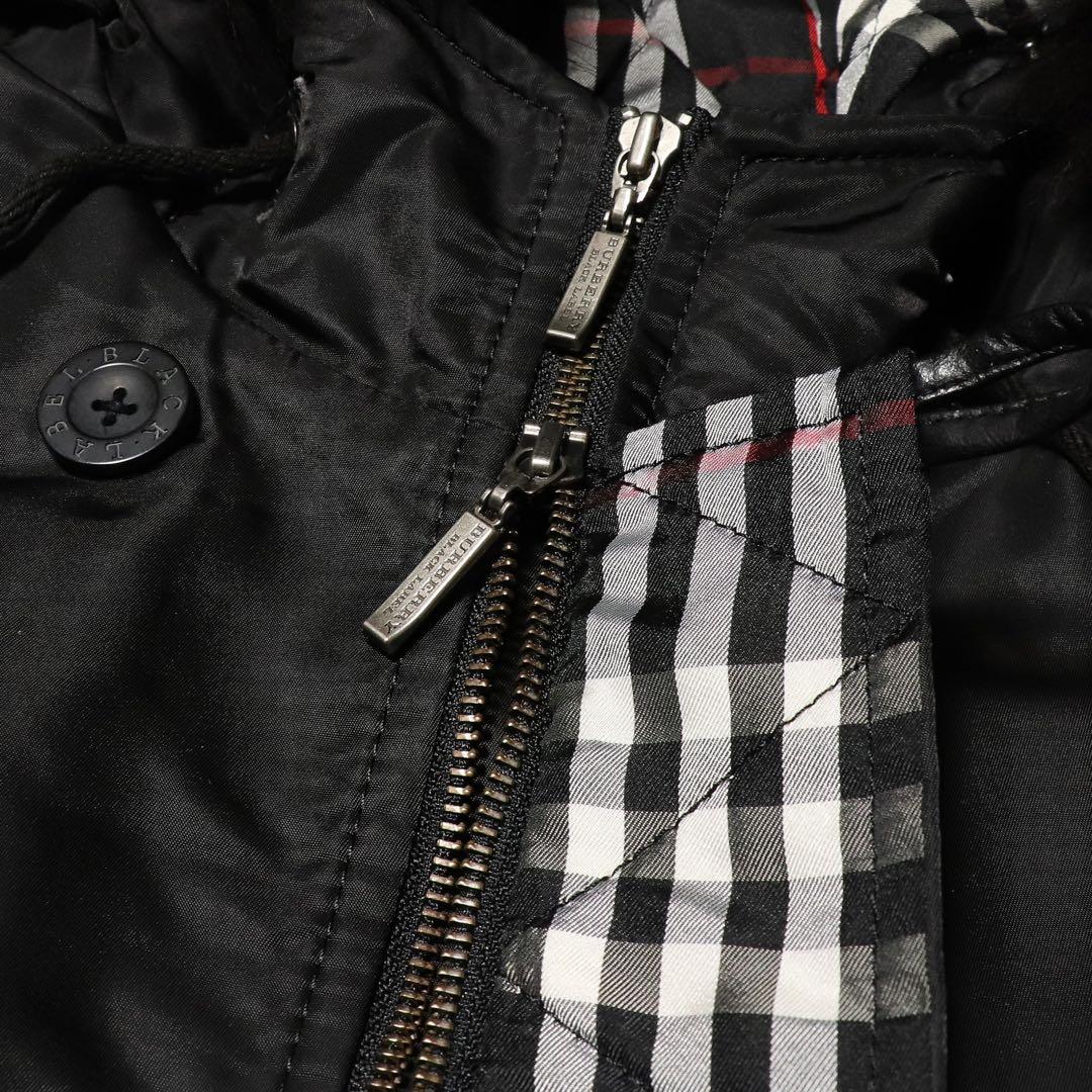 未使用級★L★バーバリーブラックレーベル★モッズコート★BURBERRY★中綿