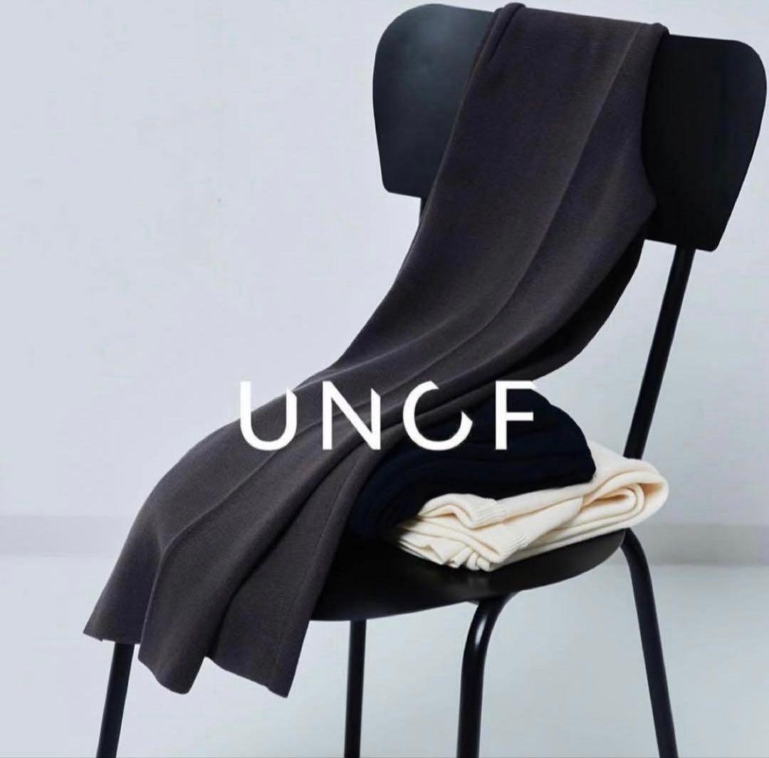 【UNOF】KNIT PANTS BLACK Sサイズ　ふじあみ　ニットパンツ