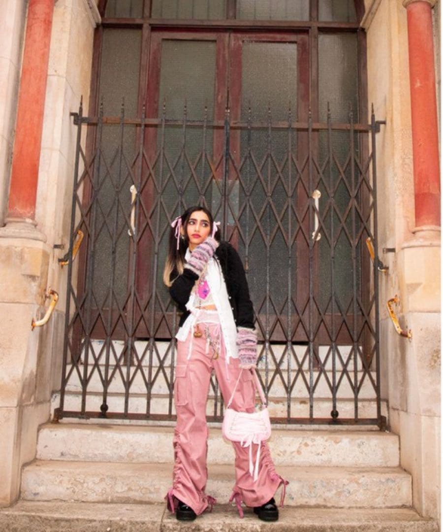 rurumu: カーゴパンツ　ピンク