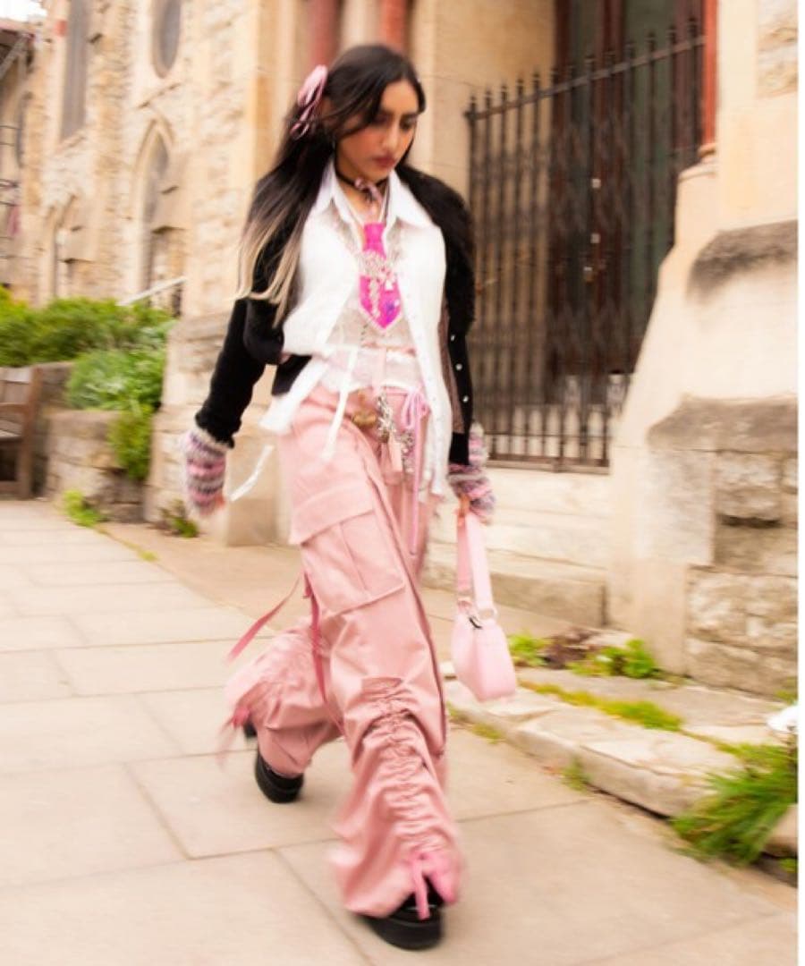 rurumu: カーゴパンツ　ピンク