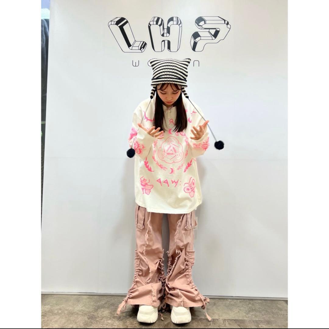 rurumu: カーゴパンツ　ピンク