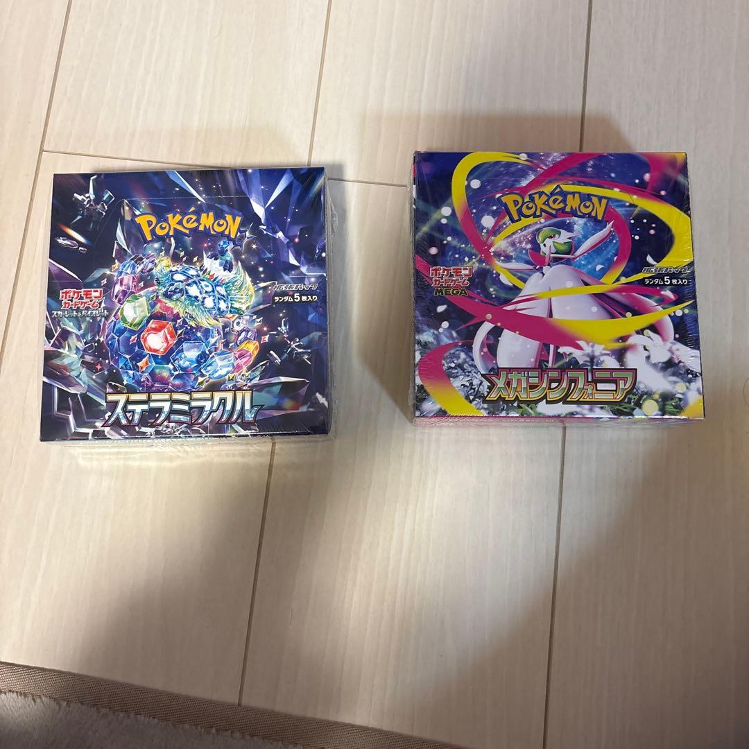 f*8様 ポケモンカードBOX シュリンク付き ステラミラクル×1、メガシンフォ