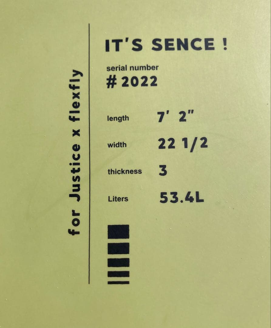 Chika It's Sence! 7'2\" サーフボード