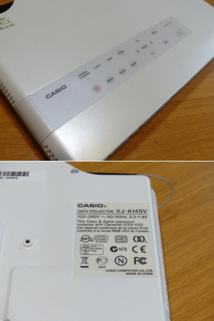 送料込 未使用品★CASIO スリム プロジェクター XJ-A145V★カシオ