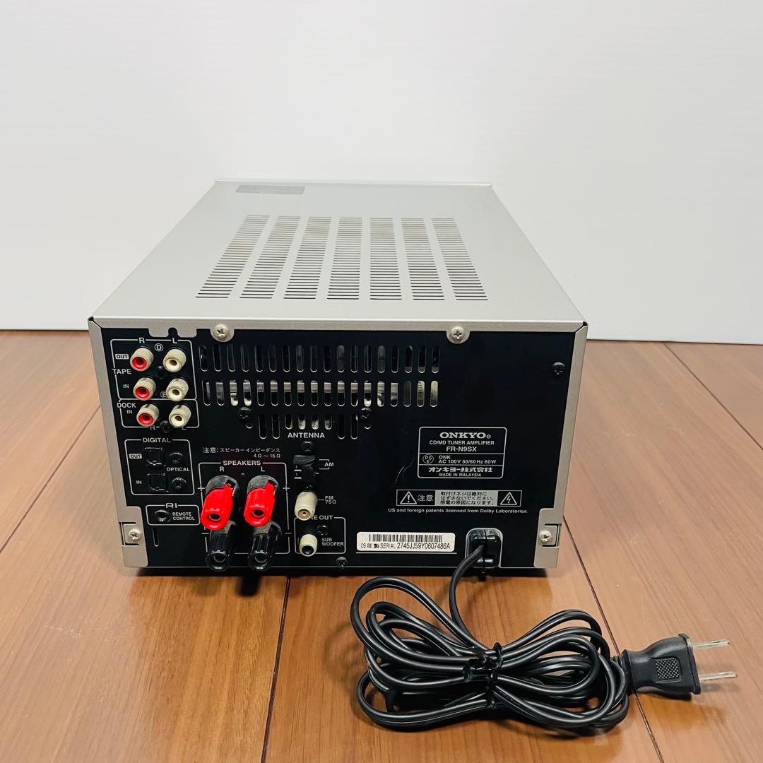 付属品多数あり　ONKYO FR-N9SX シルバー　リモコン　コンポ