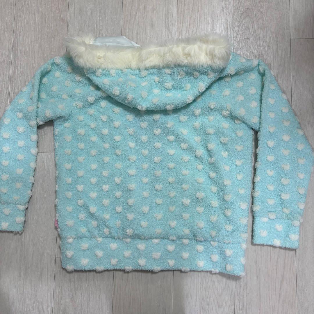 mezzo piano フリースジャケット 水色 52