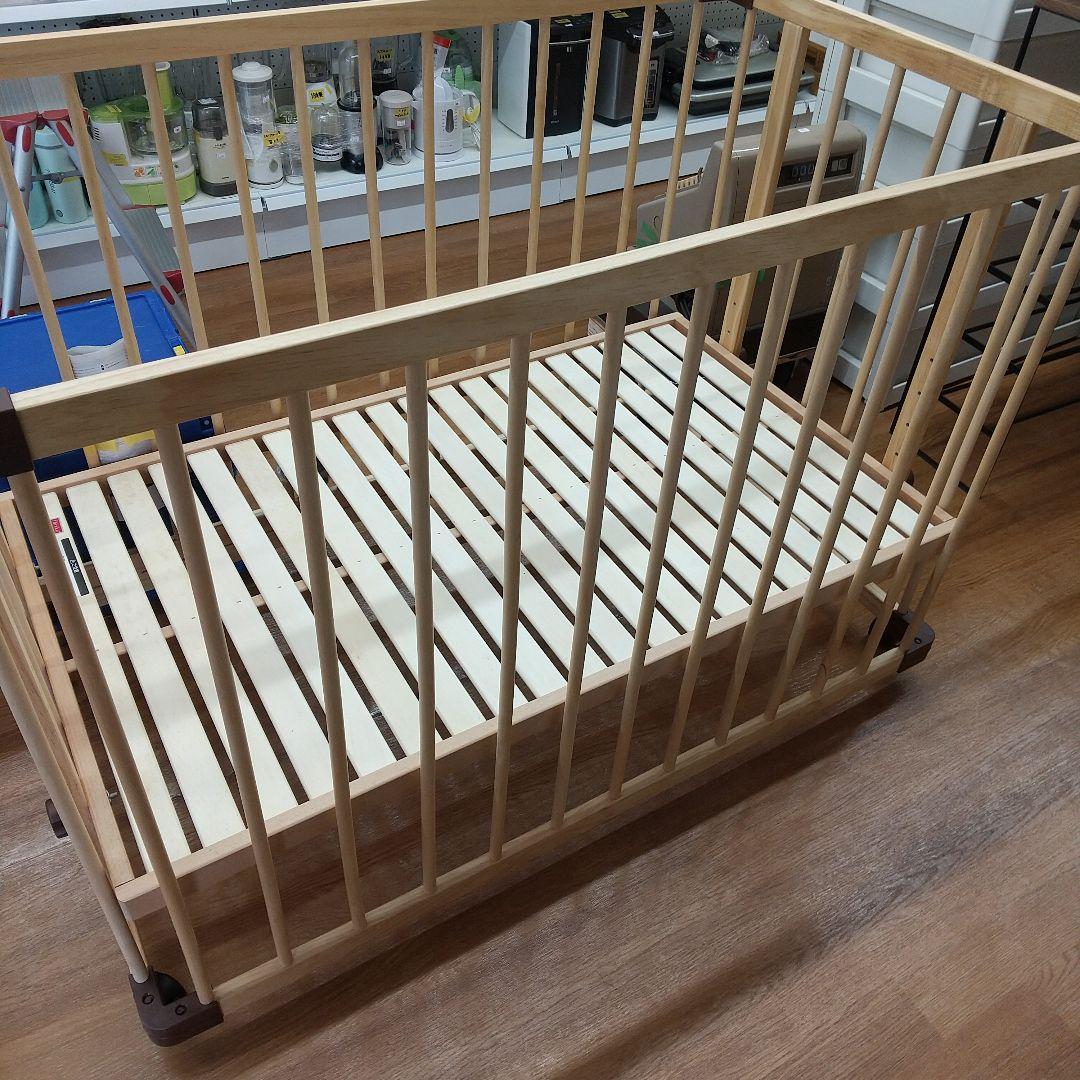 M BED SIDE BED 03 ファルスカ ベビーベッド　送料込