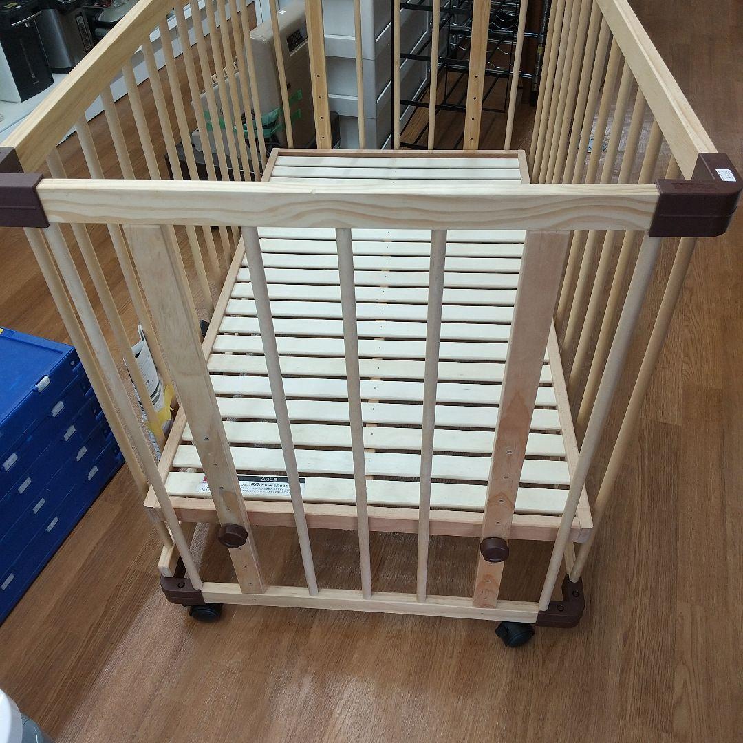 M BED SIDE BED 03 ファルスカ ベビーベッド　送料込