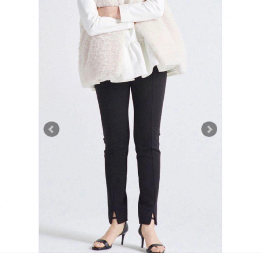 yori ぬくぬくフロントスリットレギパン　38