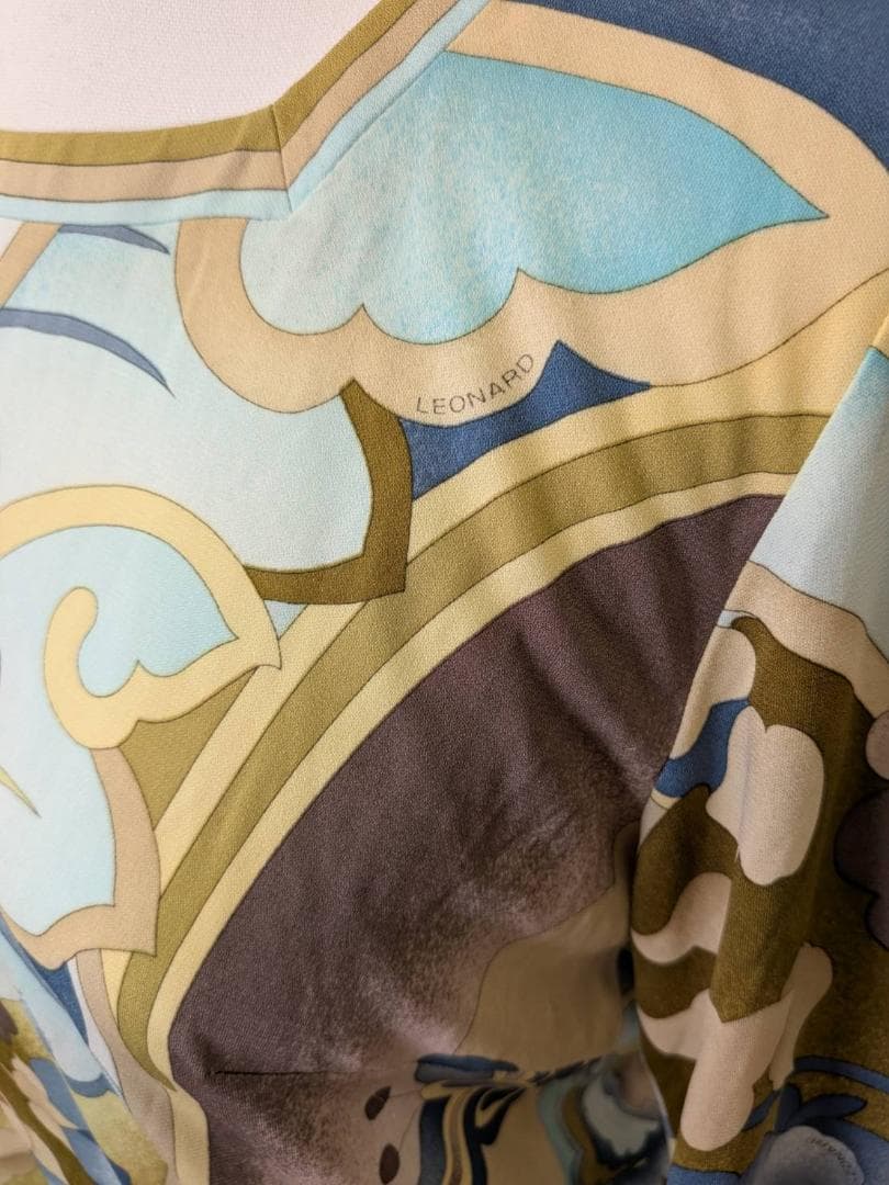 【未使用】LEONARD レオナール カットソー 花柄 カンカン L