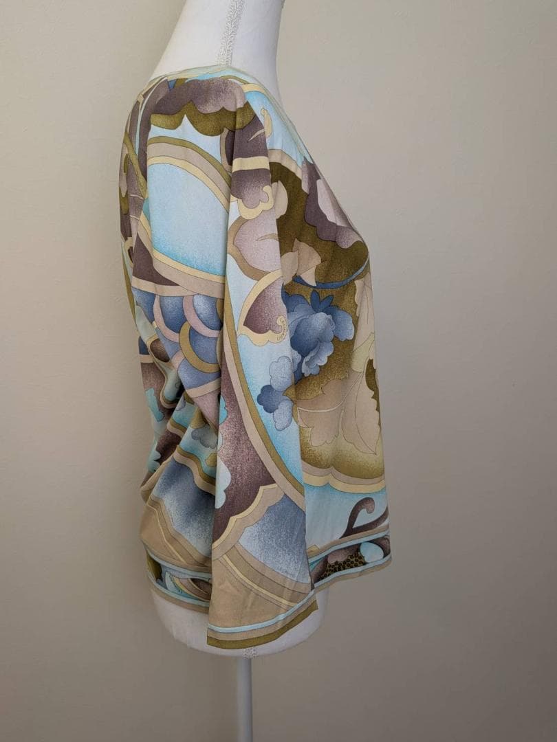 【未使用】LEONARD レオナール カットソー 花柄 カンカン L