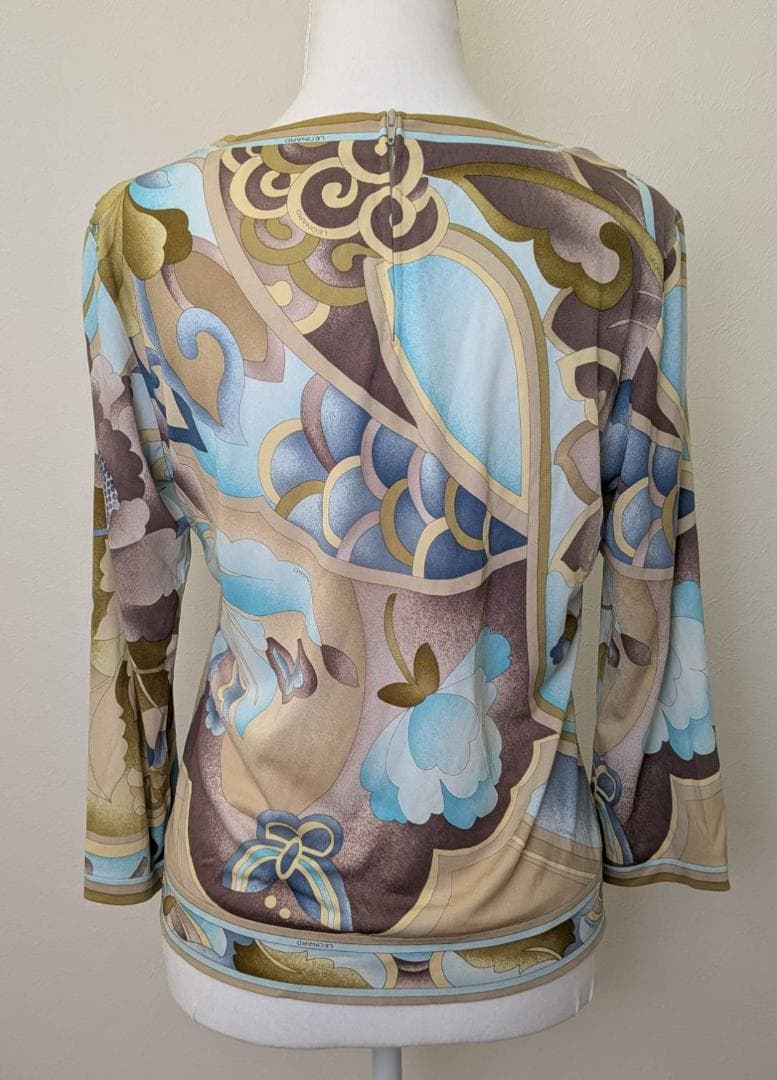 【未使用】LEONARD レオナール カットソー 花柄 カンカン L