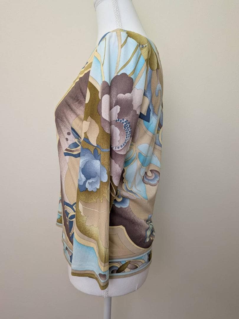 【未使用】LEONARD レオナール カットソー 花柄 カンカン L