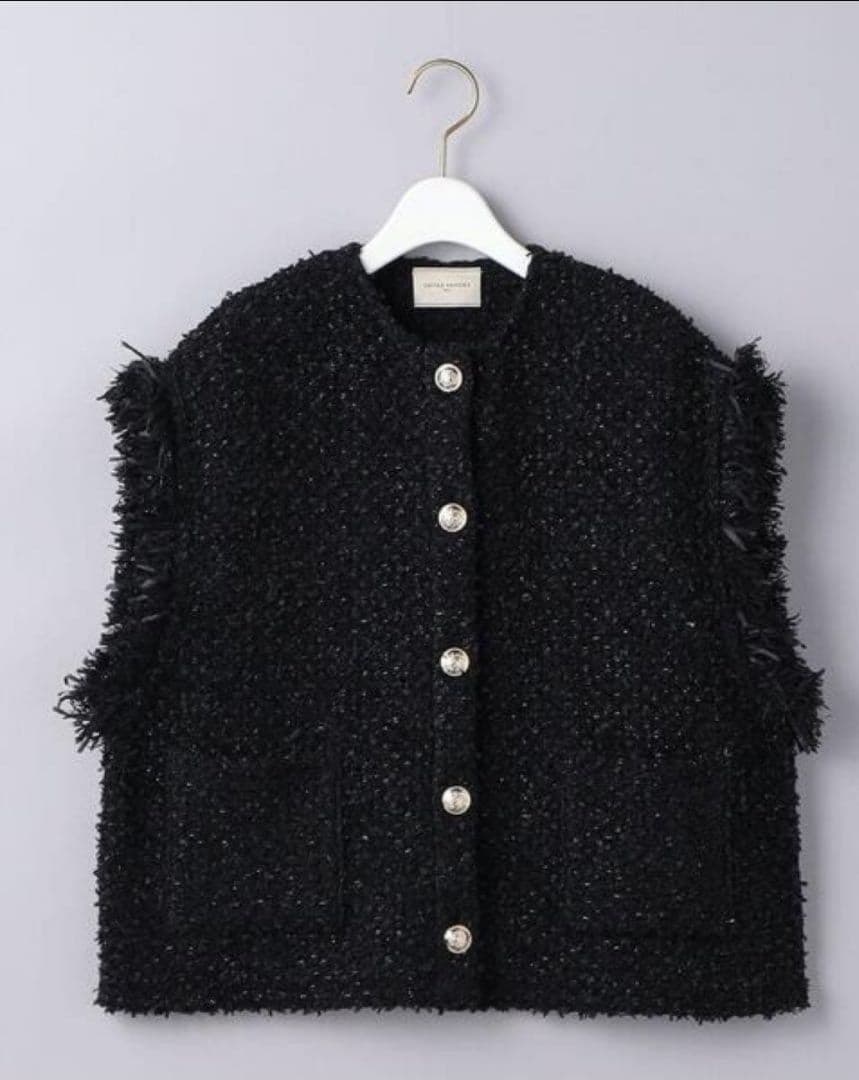 UNITED ARROWSファンシーツイード ニット ベスト