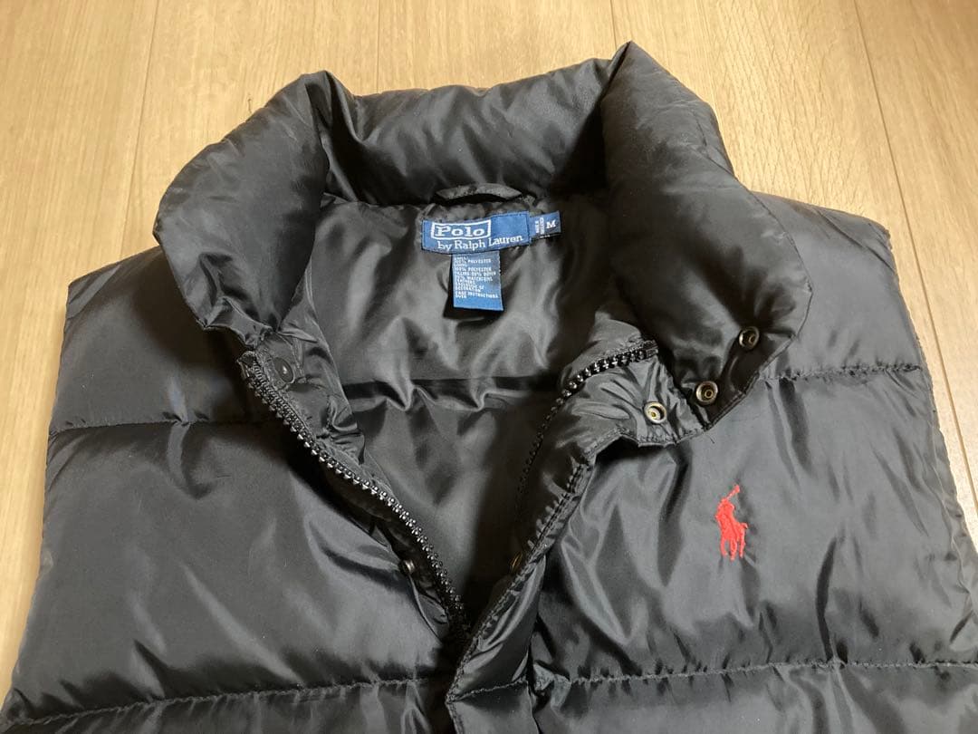 90sPolo Ralph Lauren 黒 ダウンベスト Mサイズ