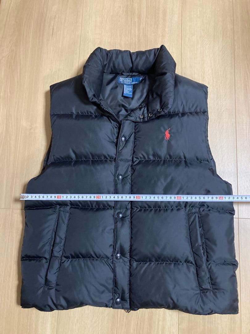 90sPolo Ralph Lauren 黒 ダウンベスト Mサイズ