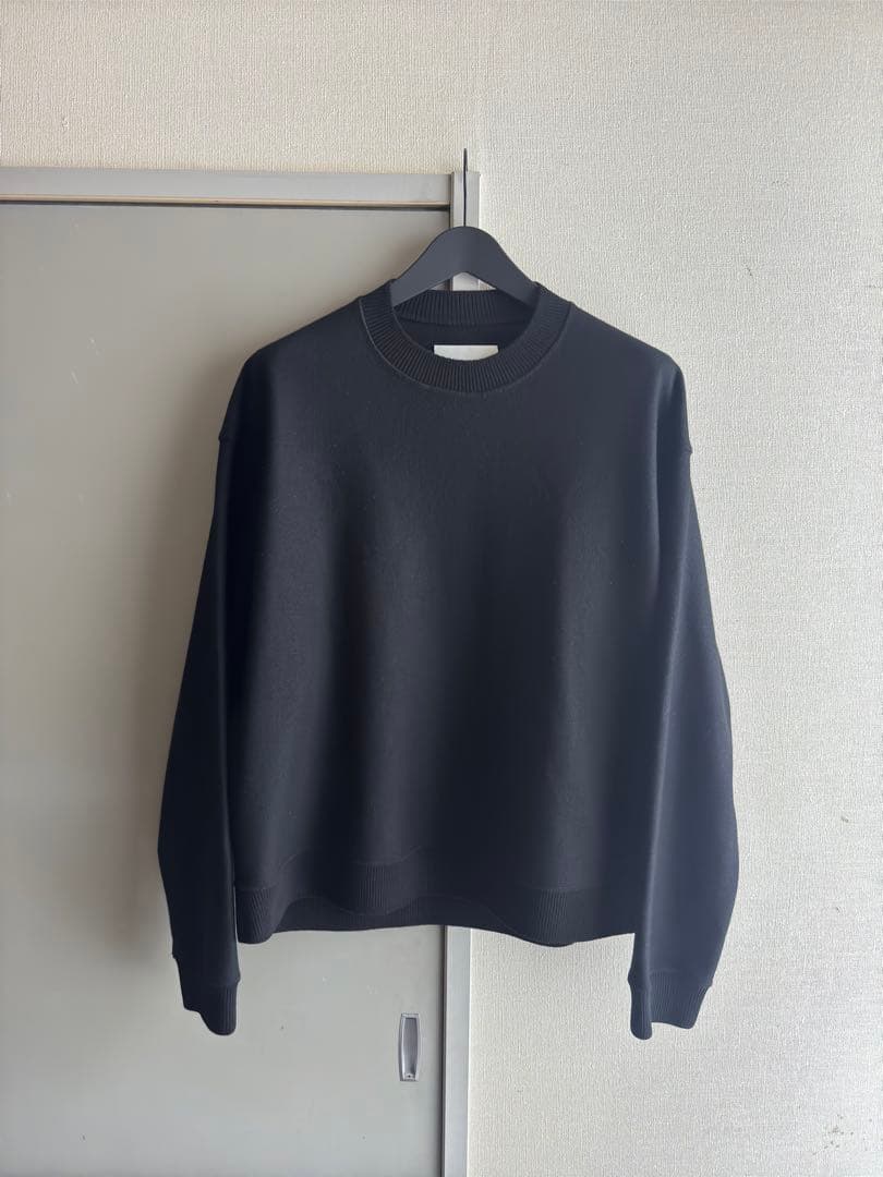 【美品】JIL SANDER WOOL MELTON CREW-NECK