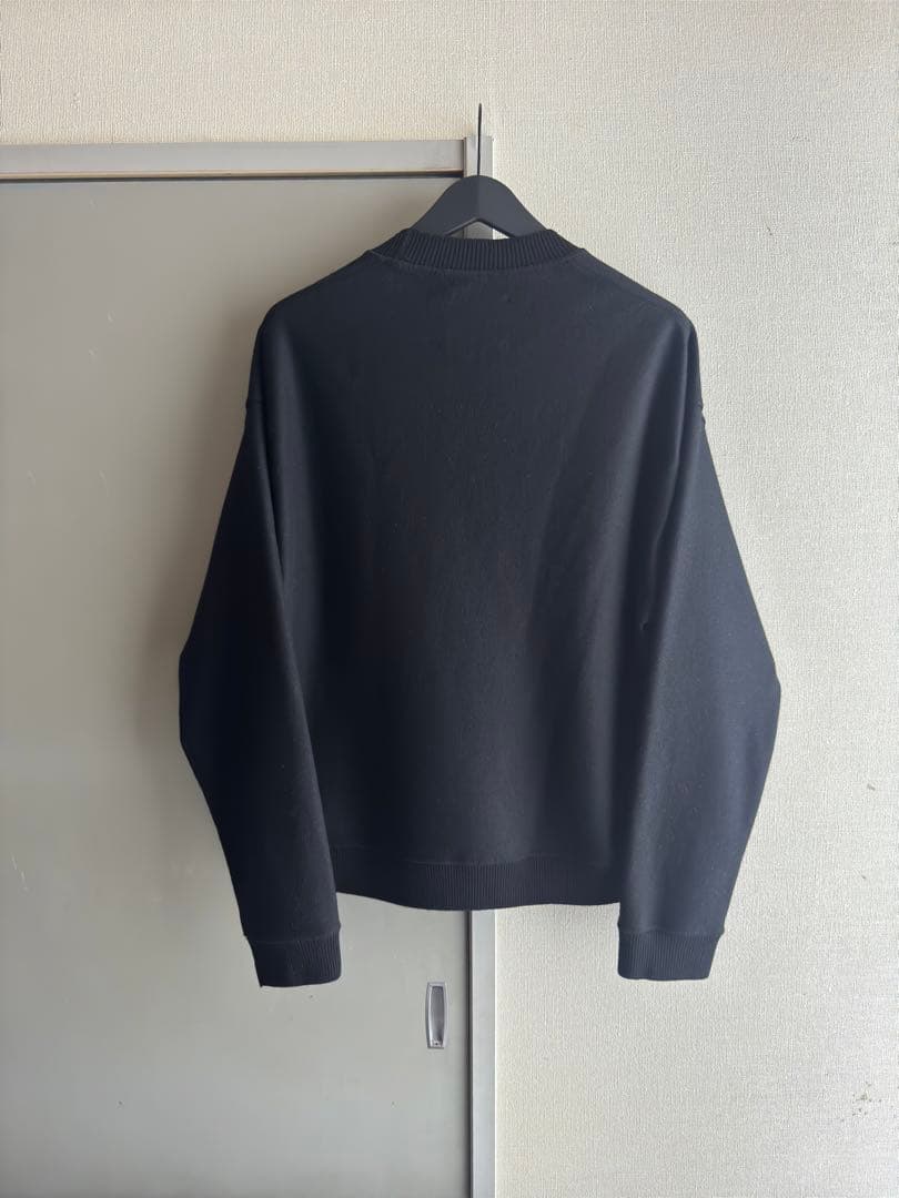 【美品】JIL SANDER WOOL MELTON CREW-NECK