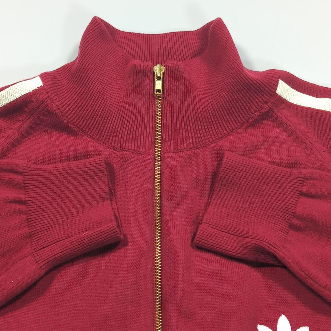 【希少カラー サイズ】アディダス ニットトラックジャケット トレフォイル 刺繍