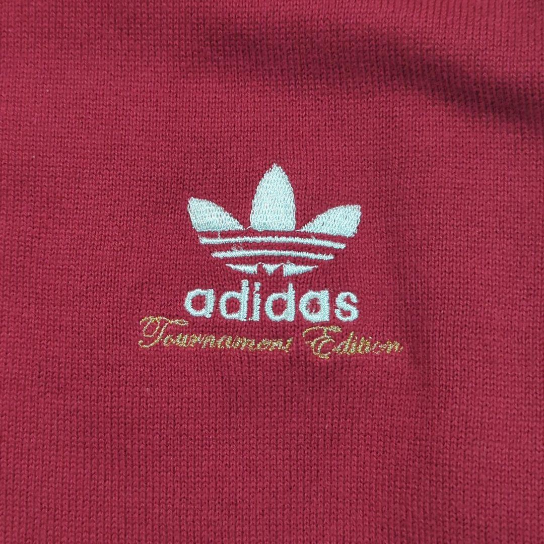 【希少カラー サイズ】アディダス ニットトラックジャケット トレフォイル 刺繍