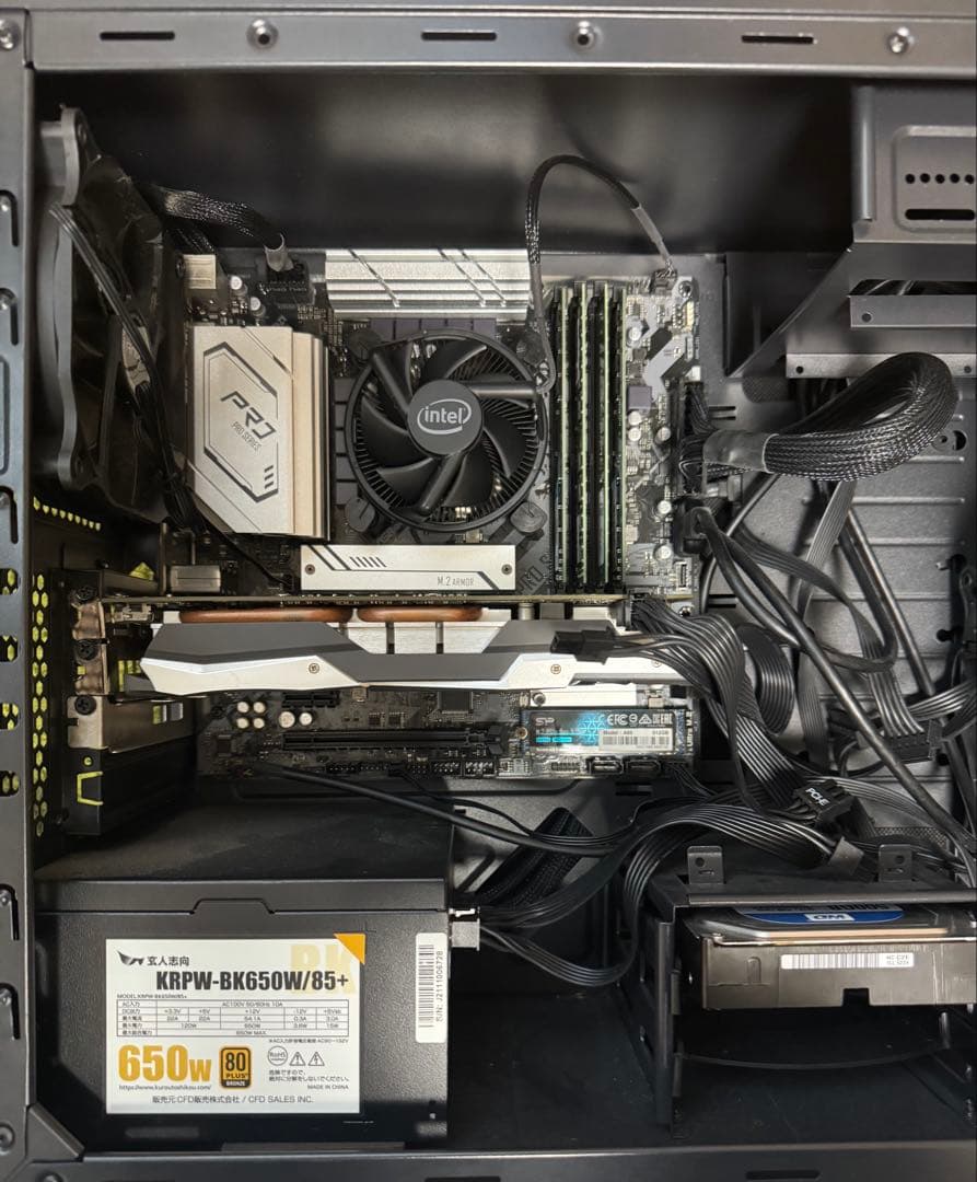 自作PC Intel core i3-10105F メモリ 16GB