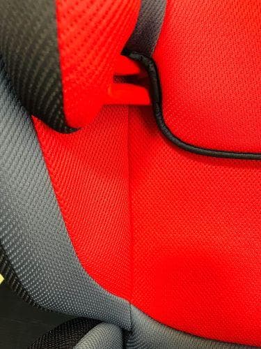 J【美品】 Aprica エアライド ジュニアシート ドリンクホルダー付 赤