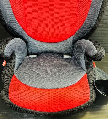 J【美品】 Aprica エアライド ジュニアシート ドリンクホルダー付 赤